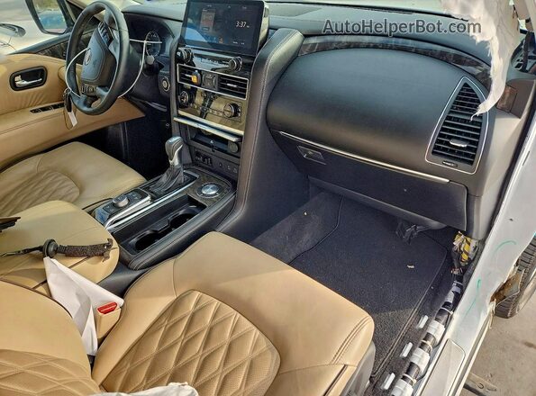 JN8AY2CC0M9145334 2021 NISSAN ARMADA Белый Вид щитка приборов