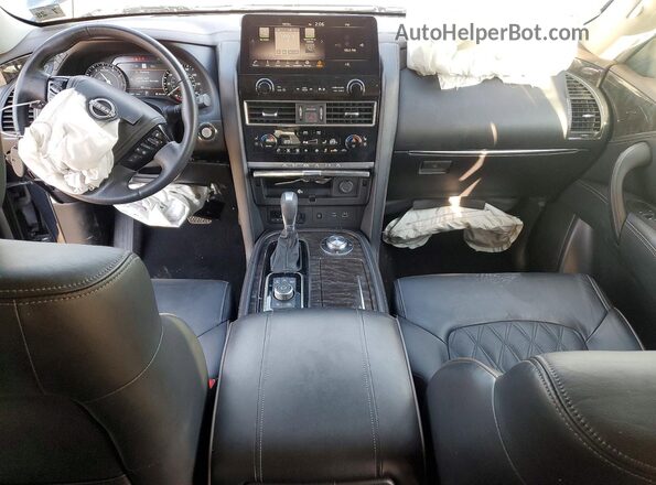 JN8AY2CD4P9690109 2023 NISSAN ARMADA Black Widok deski rozdzielczej