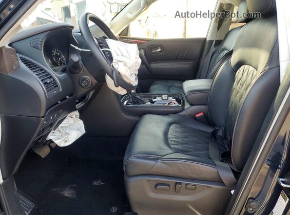 JN8AY2CD4P9690109 2023 NISSAN ARMADA Black Widok wnętrza z przodu