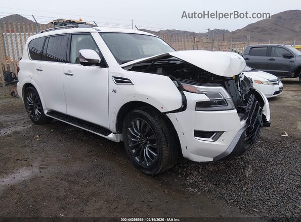 JN8AY2DB5N9814981 2022 NISSAN ARMADA Белый Передняя правая четверть