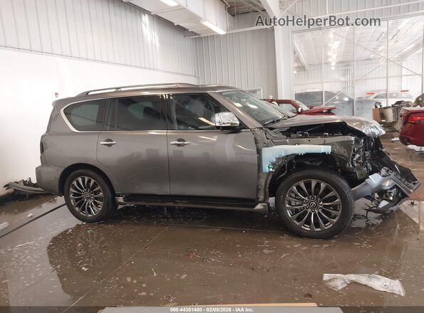 JN8AY2DB6P9835082 2023 NISSAN ARMADA Серый Вид задней части салона