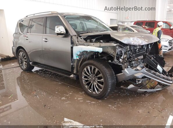 JN8AY2DB6P9835082 2023 NISSAN ARMADA Серый Передняя правая четверть
