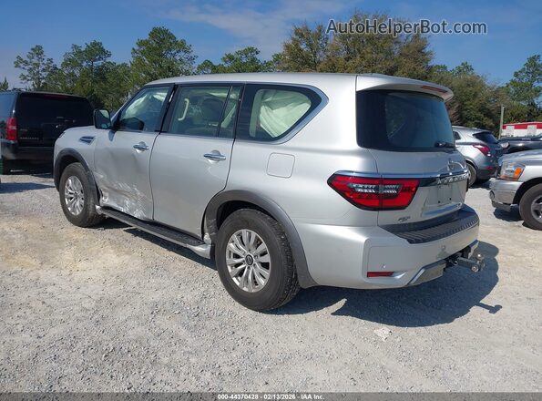 JN8AY2ED0P9694655 2023 NISSAN ARMADA Серебряный Задняя левая четверть