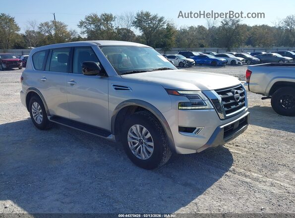 JN8AY2ED0P9694655 2023 NISSAN ARMADA Серебряный Передняя правая четверть