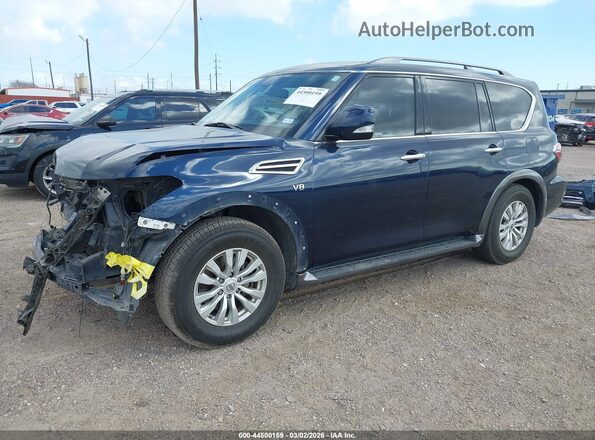 JN8AY2ND0KX010014 2019 NISSAN ARMADA Dark Blue Передняя левая четверть