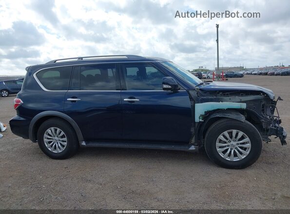 JN8AY2ND0KX010014 2019 NISSAN ARMADA Dark Blue Панорамный вид салона 360°