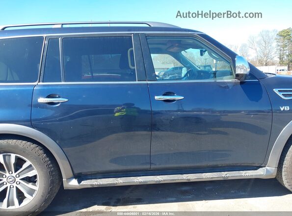 JN8AY2ND7KX008485 2019 NISSAN ARMADA Синий Вид задней части салона