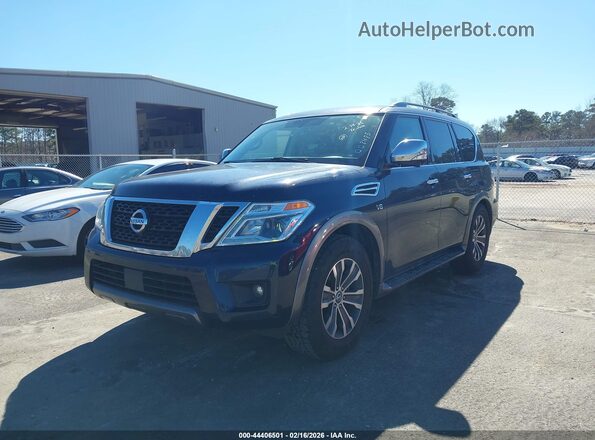 JN8AY2ND7KX008485 2019 NISSAN ARMADA Синий Передняя левая четверть