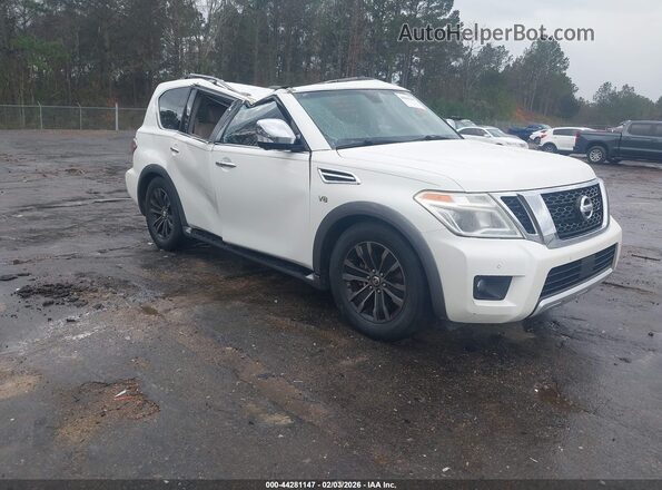 JN8AY2NE2H9706623 2017 NISSAN ARMADA White Delantero derecho