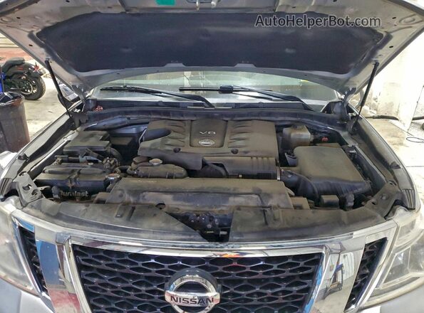 JN8AY2NE8J9730320 2018 NISSAN ARMADA Серебряный Вид подкапотного пространства