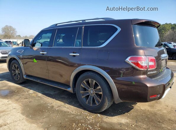 JN8AY2NF2H9301290 2017 NISSAN ARMADA Бордовый Задняя левая четверть