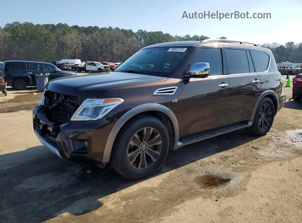 JN8AY2NF2H9301290 2017 NISSAN ARMADA Бордовый Передняя левая четверть