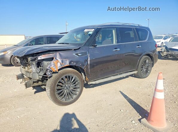 JN8AZ2AC4P9490791 2023 INFINITI QX80 Gray Առջևի ձախ երեք քառորդ տեսարան
