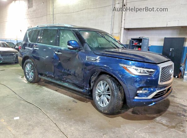JN8AZ2ADXP9875152 2023 INFINITI QX80 Blue Przód prawy