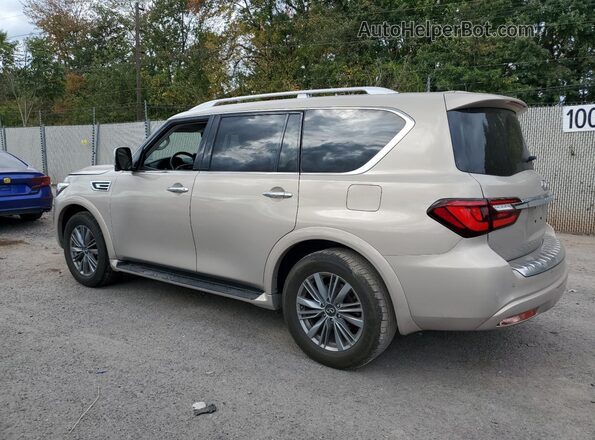 JN8AZ2AF6P9756743 2023 INFINITI QX80 Бежевый Задняя левая четверть