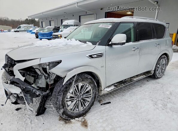 JN8AZ2NE2L9254792 2020 INFINITI QX80 Silver Передня ліва чверть