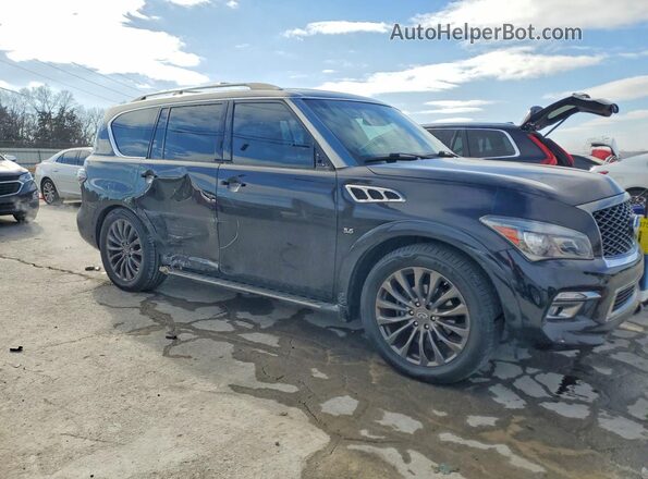 JN8AZ2NE9G9120710 2016 INFINITI QX80 Черный Передняя правая четверть