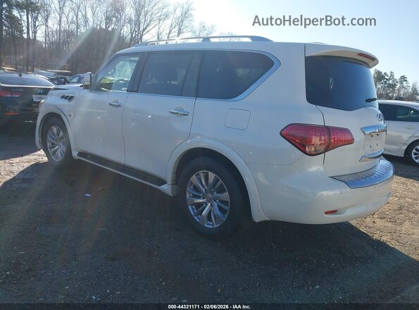 JN8AZ2NF0H9643656 2017 INFINITI QX80 White Tył lewy