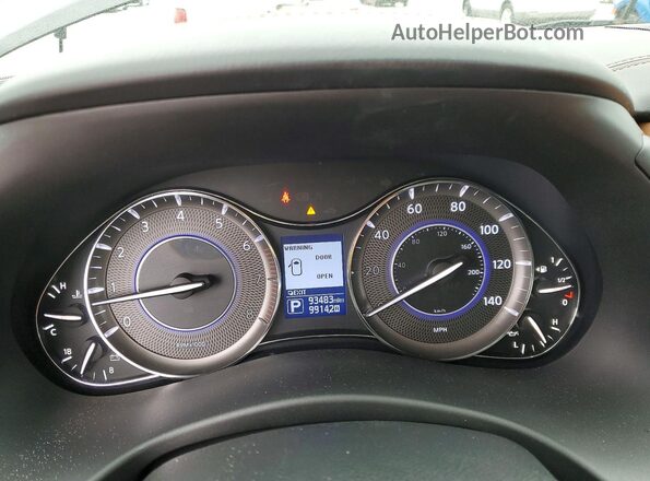JN8AZ2NF2K9685799 2019 INFINITI QX80 Black Instrument cluster view