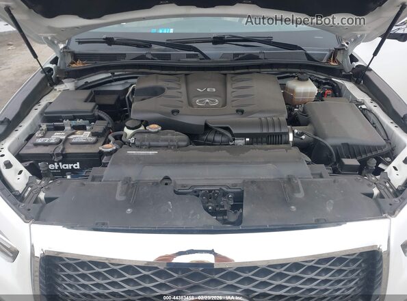 JN8AZ2NF8K9682034 2019 INFINITI QX80 White Вид ззаду