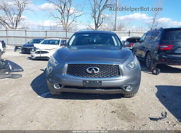 JN8CS1MW1HM414554 2017 INFINITI QX70 Gray Vista del cuadro de instrumentos