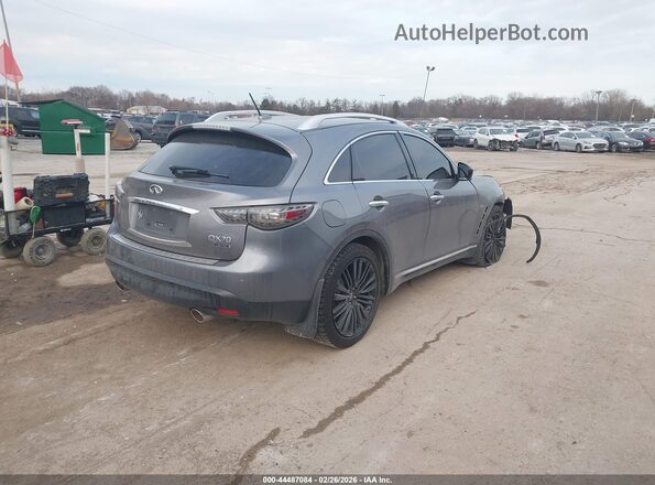 JN8CS1MW2HM415373 2017 INFINITI QX70 Серый Задняя правая четверть