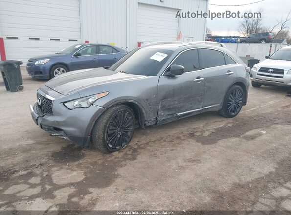 JN8CS1MW2HM415373 2017 INFINITI QX70 Серый Передняя левая четверть