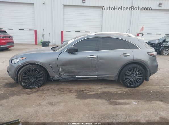 JN8CS1MW2HM415373 2017 INFINITI QX70 Серый Вид задней части салона