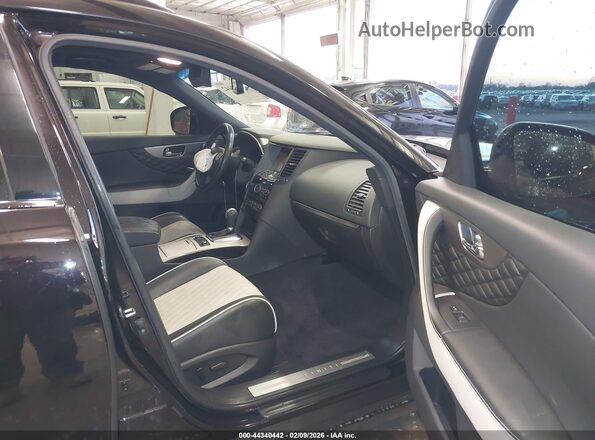 JN8CS1MW9HM416598 2017 INFINITI QX70 Black Вид салону спереду