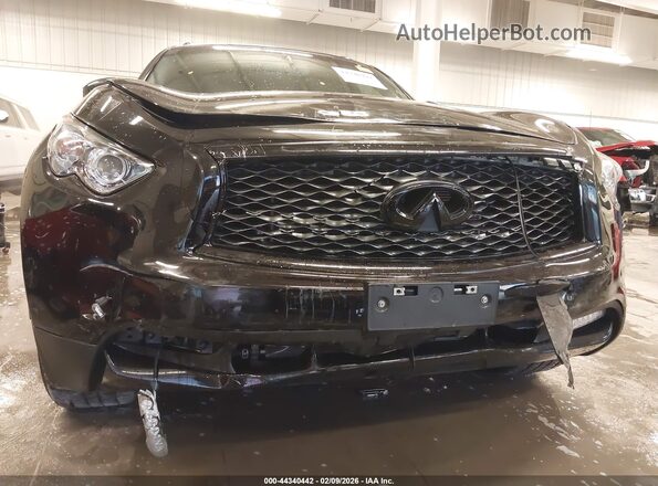 JN8CS1MW9HM416598 2017 INFINITI QX70 Black Вид спереду