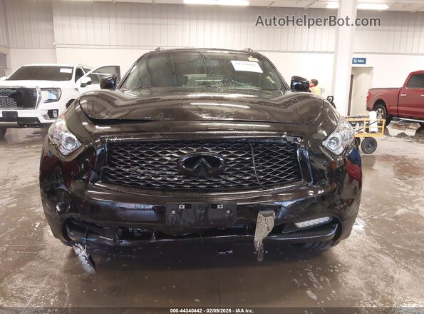 JN8CS1MW9HM416598 2017 INFINITI QX70 Black Вид щитка приладів
