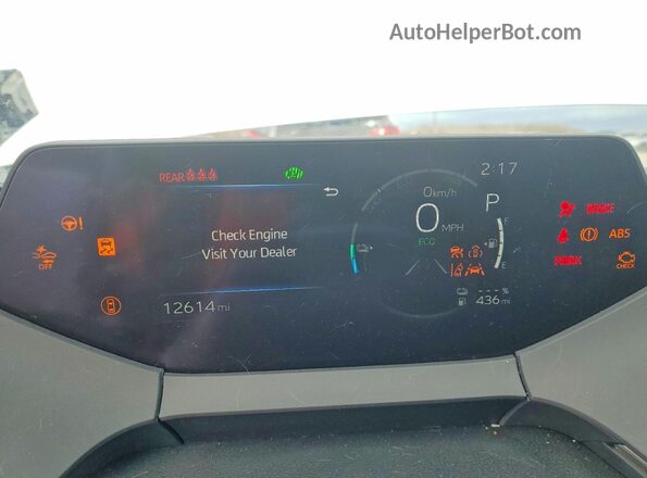 JTDACACU1R3029177 2024 TOYOTA PRIUS Белый Вид щитка приборов