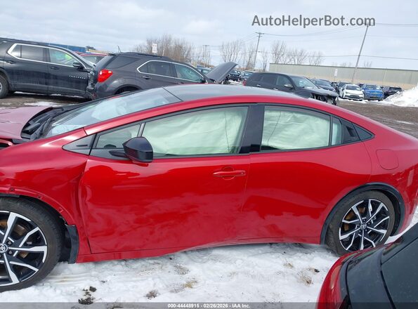 JTDACACUXR3022938 2024 TOYOTA PRIUS PRIME Red Widok wnętrza 360 stopni