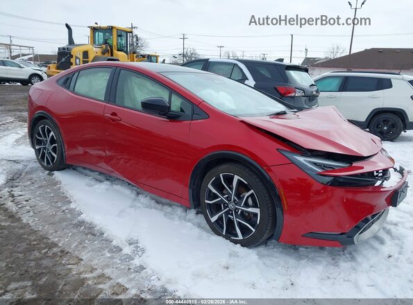 JTDACACUXR3022938 2024 TOYOTA PRIUS PRIME Red Przód prawy