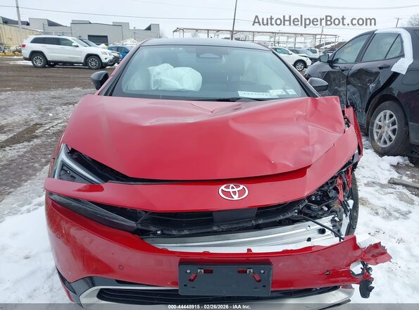 JTDACACUXR3022938 2024 TOYOTA PRIUS PRIME Red Widok zestawu wskaźników