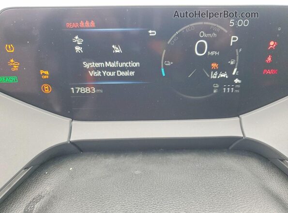 JTDACACUXR3031722 2024 TOYOTA PRIUS Silver Սարքավորումների վահանակի տեսք