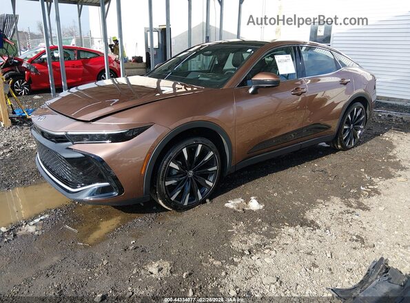JTDAFAAF8S3011728 2025 TOYOTA CROWN Brown Առջևի ձախ երեք քառորդ տեսարան