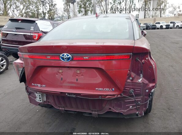 JTDBVRBD0KA007347 2019 TOYOTA MIRAI Red 