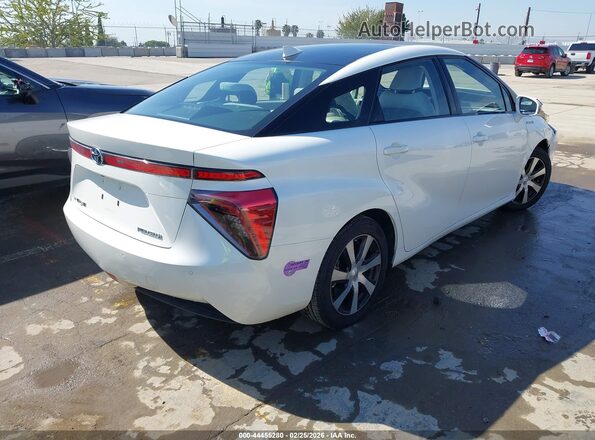 JTDBVRBD1KA005932 2019 TOYOTA MIRAI White Trasero derecho