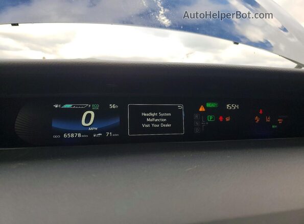 JTDBVRBD2KA006927 2019 TOYOTA MIRAI Синий Вид щитка приборов