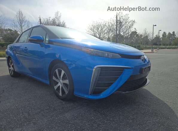 JTDBVRBD3JA004358 2018 TOYOTA MIRAI Синий Передняя левая четверть