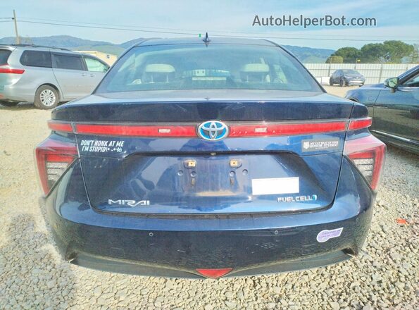 JTDBVRBD4JA005437 2018 TOYOTA MIRAI Blue Widok z tyłu