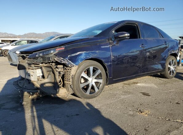 JTDBVRBDXHA003380 2017 TOYOTA MIRAI Синий Передняя левая четверть