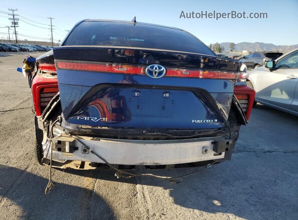 JTDBVRBDXHA003380 2017 TOYOTA MIRAI Синий Вид сзади