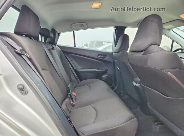 JTDKAMFU0M3149245 2021 TOYOTA PRIUS Silver Вид задніх сидінь