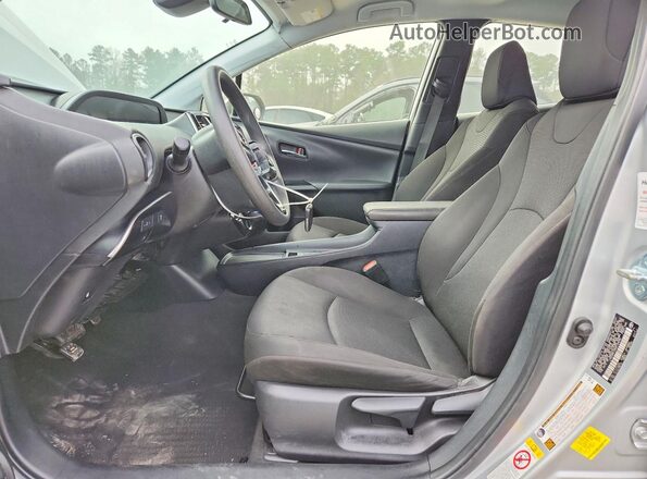 JTDKAMFU0M3149245 2021 TOYOTA PRIUS Silver Вид салону спереду