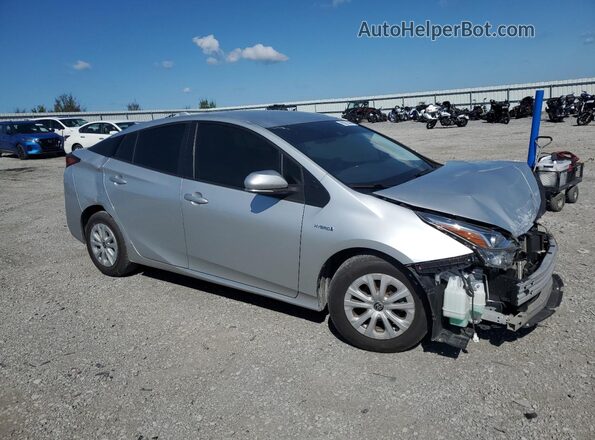 JTDKAMFU4M3152729 2021 TOYOTA PRIUS Серебряный Передняя правая четверть