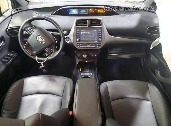 JTDKAMFU6M3127217 2021 TOYOTA PRIUS Белый Вид панели приборов