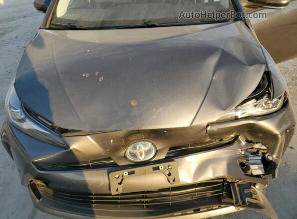JTDKAMFU7M3148626 2021 TOYOTA PRIUS Charcoal Вид задньої частини салону