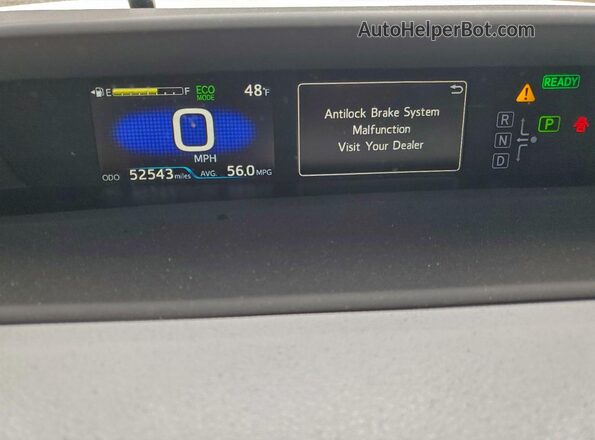 JTDKAMFUXM3146756 2021 TOYOTA PRIUS White Vista del cuadro de instrumentos